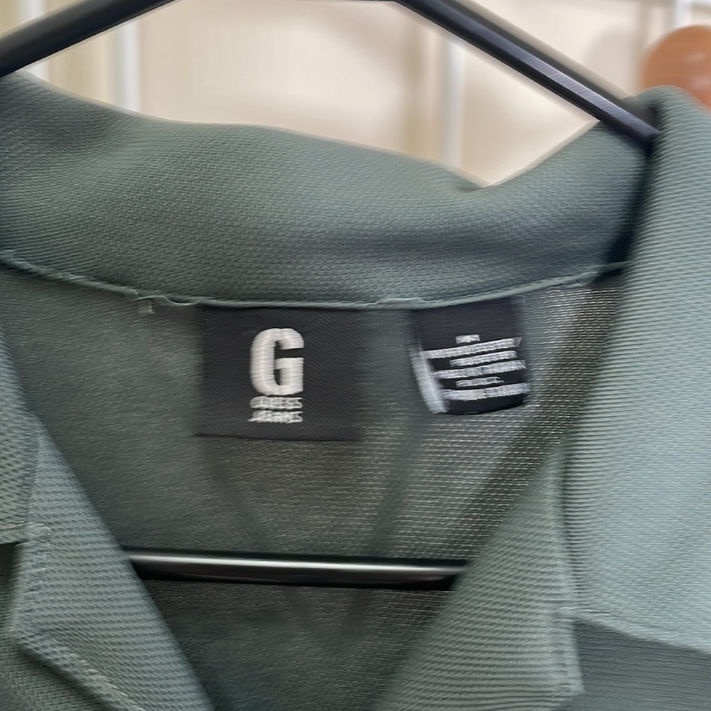 Guess - Vintage 90s Casual Button Down - Green - M - Picture 4 of 13